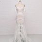 Custom Boho Crochet Lace Strapless Mermaid Wedding Gown All Sizes/Colors