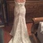 Custom Boho Crochet Lace Strapless Mermaid Wedding Gown All Sizes/Colors