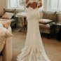 Custom Boho Lace Mermaid Wedding Gown All Sizes/Colors
