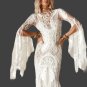 Custom Country Boho Beaded Lace Fit & Flair Wedding Gown All Sizes/Colors