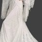 Custom Boho Fairy Take Crochet Lace Column Wedding Gown All Sizes/Colors
