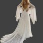 Custom Boho Fairy Take Crochet Lace Column Wedding Gown All Sizes/Colors