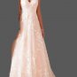 Custom Vintage Modern A Line Lace Applique/Tulle Wedding Gown All Sizes/Colors