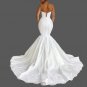 Custom Embroidered Lace Over Satin Mermaid Wedding Gown All Sizes/Colors
