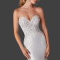 Custom Satin & Lace Trumpet Convertible Wedding Gown All Sizes/Colors