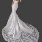 Custom Satin & Lace Trumpet Convertible Wedding Gown All Sizes/Colors
