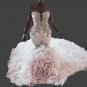 Custom Bling Tulle Mermaid Wedding Gown All Sizes/Colors