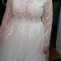 Custom Crystal Illusion Lace/Tulle A Line Wedding Gown All Sizes/Colors