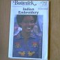 Vintage Butterick Pattern 4783 Indian Embroidery 1 size Uncut