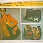 Shoulder Tote Bag & Alphabet Stencils 3.5" McCall's #2378 Sewing Pattern Uncut