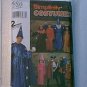 Unisex Costumes Clown Ninja Wizaed Dress Tunic Headpieces Cape Robe Simplicity Pattern 9703 Uncut