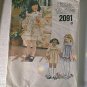 Little Vogue Toddler Dress Jumper Sundress Sewing Pattern 2091 Sz 4 Uncut