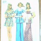 Dress Smock Top Pants Jr Petite Simplicity Sewing Pattern 5691 Sz 13 JP Cut