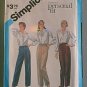 Personal fit Pants for Stretch Knit Simplicity Sewing Pattern 6519 Sz 12 Miss Uncut