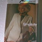 Connoisseur Misses Single & Double Breasted Jacket Simplicity Sewing Pattern 6584 Sz 12 Miss Uncut