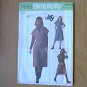 Misses Jiffy Pant Dress Simplicity Sewing Pattern 7663 Sz 8 Uncut