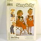 Toddler Disney Jumper Overalls Bag Wax Transfers Simplicity Sewing Pattern 8263 Sz 2 Uncut