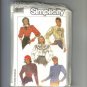 Misses Semi Fitted Blouse Top Shirt Simplicity Sewing Pattern 8240 Sz 12 14 16 Uncut