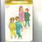 Childs Robe & PJs Pajamas Simplicity Pattern 5103 Sz 4 Cut