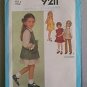 Childs Dress Sundress Jumper Pants Simplicity Sewing Pattern 9211 Sz 3 Child  Uncut
