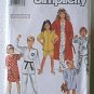 Childs Pajamas Nightshirt Robe 2 Lengths Simplicity Sewing Pattern 9942 Sz Sm Lg Cut