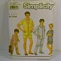 Easy to Sew Boys Teen Pajamas 2 Lengths Simplicity Sewing Pattern 9952 Sz 14 - 20 Uncut