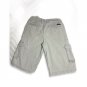 Kids Boys CALVIN KLEIN Gray Slim Fit Cotton Cargo Shorts 28x18L&acirc;��  Size 18