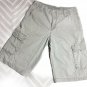 Kids Boys CALVIN KLEIN Gray Slim Fit Cotton Cargo Shorts 28x18L&acirc;��  Size 18