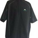 Nike Golf Jeld Wen Tradition Fit Storm Dry Fit 1/4 Up Zip Short Sleeve Black XL