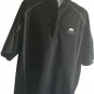 Nike Golf Jeld Wen Tradition Fit Storm Dry Fit 1/4 Up Zip Short Sleeve Black XL