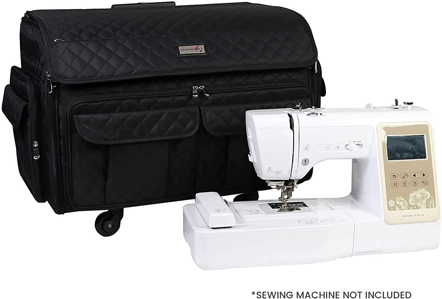 Collapsible Portable Deluxe Sewing Machine Trolley Everything Mary 4 Wheels XL