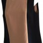 J Crew Wool Crepe Colorblock Sleeveless Top, Size 4 Black Brown Small