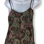 RDI Women Top Camisole Blouse Sleeves Adjustable Strap Wrinkle Free Size Small