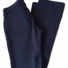 ANN TAYLOR Skinny Petite Pants Size 0 Rayon Navy Blue Casual