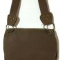 Crossbody Bag Suede Fringe Fold over Purse Boho Hippie 60 - 70’s Look Brown