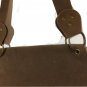 Crossbody Bag Suede Fringe Fold over Purse Boho Hippie 60 - 70’s Look Brown