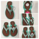 Capelli Girls Sandals Extra Cushion Green Size 12/13