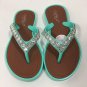Capelli Girls Sandals Extra Cushion Green Size 12/13