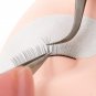 Eyelash Head Rubber Cosmetology Training Practice Makeup Flat Mannequin