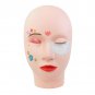 Eyelash Head Rubber Cosmetology Training Practice Makeup Flat Mannequin