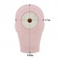 Eyelash Head Rubber Cosmetology Training Practice Makeup Flat Mannequin