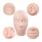 Eyelash Head Rubber Cosmetology Training Practice Makeup Flat Mannequin