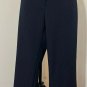 Vintage Two Piece Pant Coat Suit Office Womenâs Medium Navy Blue Petites 27x30