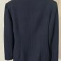 Vintage Two Piece Pant Coat Suit Office Womenâs Medium Navy Blue Petites 27x30