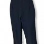 Vintage Two Piece Pant Coat Suit Office Womenâs Medium Navy Blue Petites 27x30