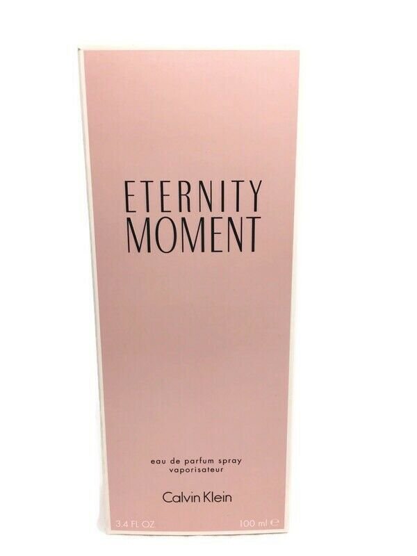 Eternity Moment by Calvin Klein 3.4 oz EDP for Women Empty Box Only
