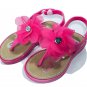 Bebe Hot Pink Girls Sandals, Size S (5/6) Flower