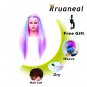 Head Hair Styling Dying Training Practice Head Cosmetology Mannequin Synthetic