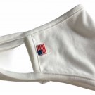 White Unisex Stretch Reusable Washable Face Facial Masks USA Made