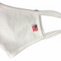 White Unisex Stretch Reusable Washable Face Facial Masks USA Made